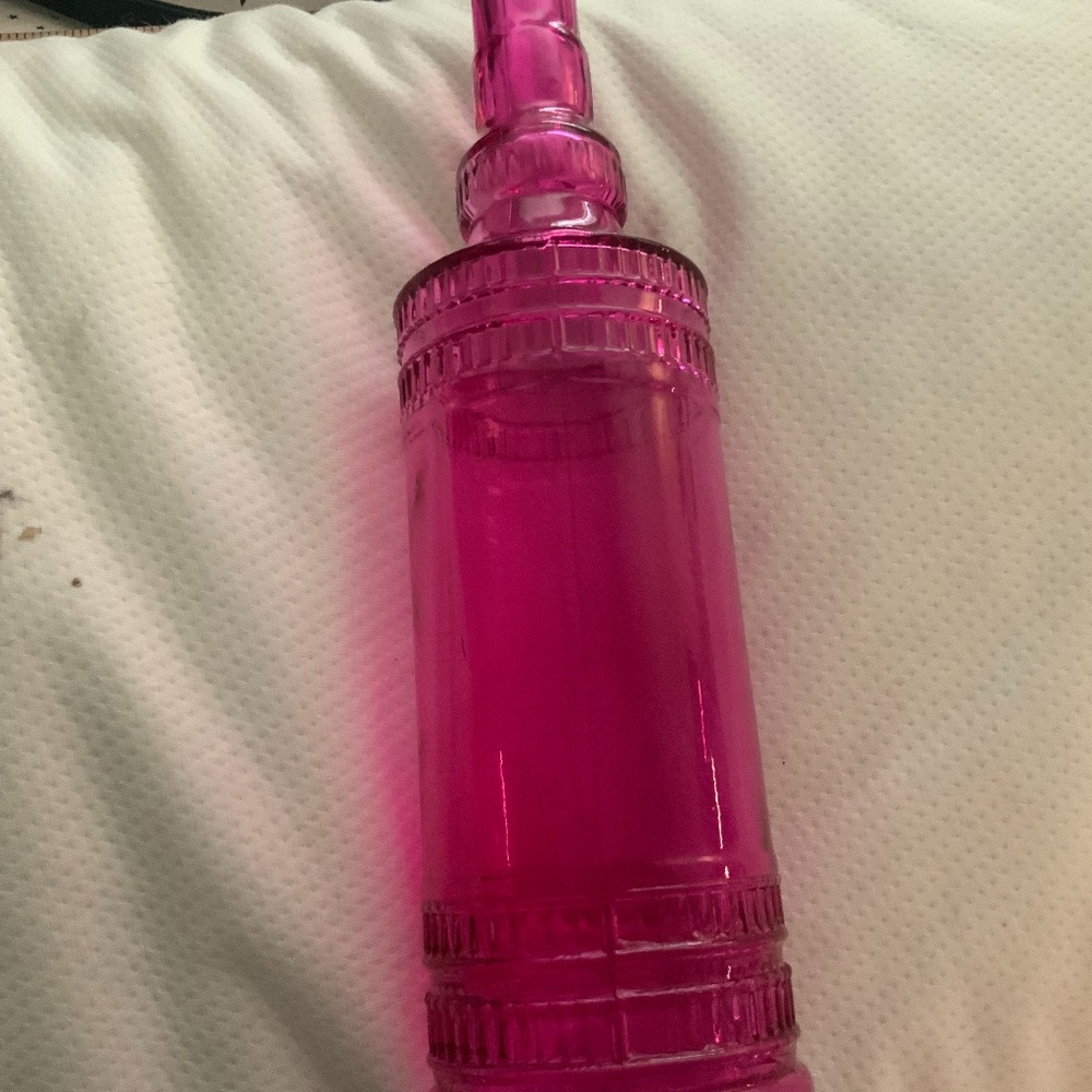Pink decorative bottle